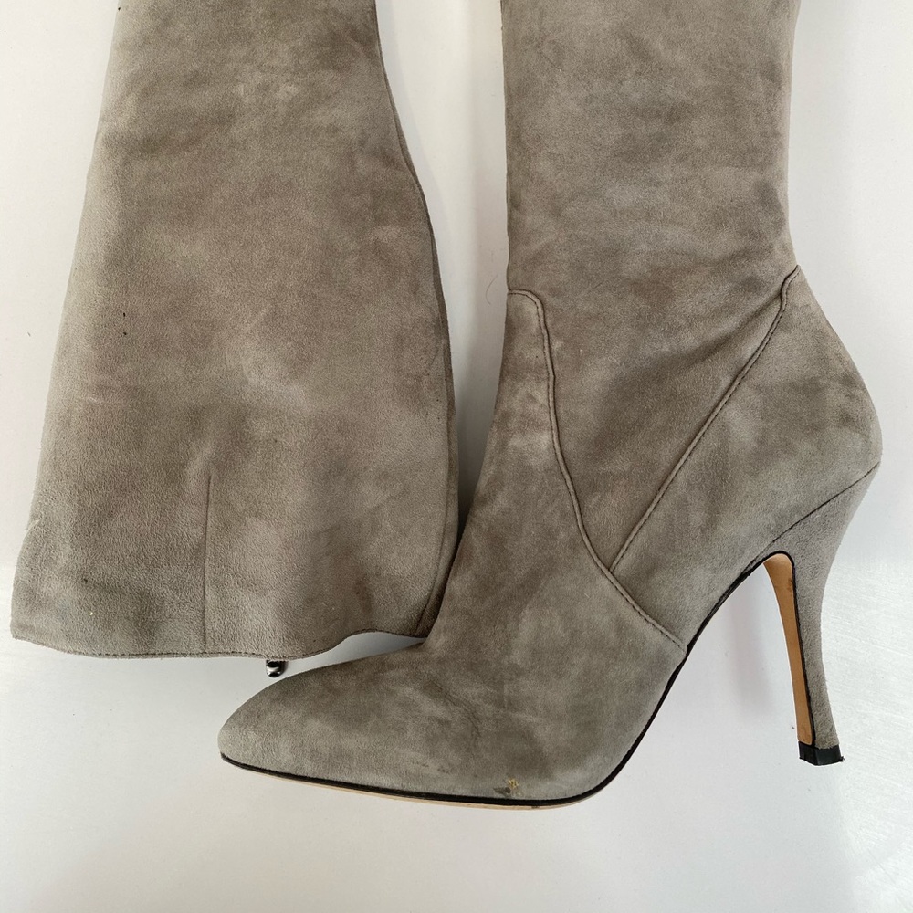 Via Spiga Grey Suede Tall Boots
